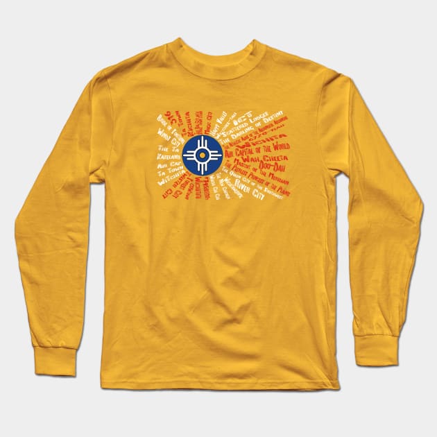 Wichita's Nicknames Long Sleeve T-Shirt by RedRock_Photo